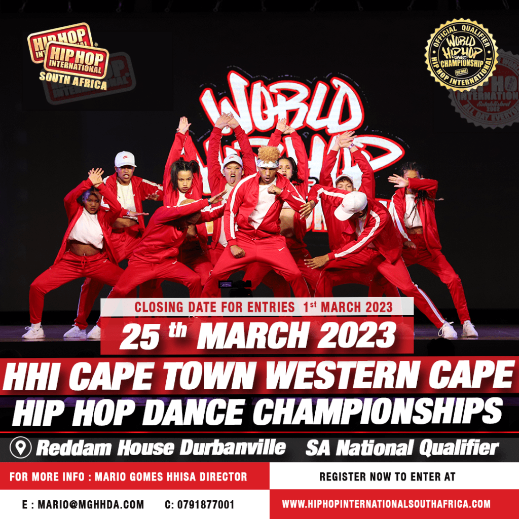 HHI Divisions 25 March 2023 Mini Junior Varsity Adult Senior JV Mega Crew South Africa Hip Hop International South Africa