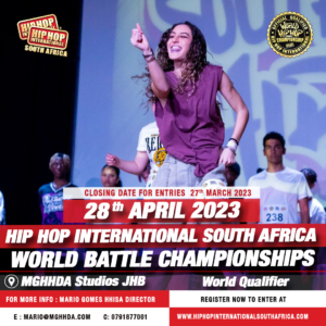 Spectator Ticket – 28 April in Johannesburg, South African World Battle Championships