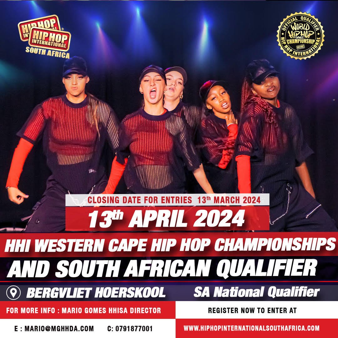 Spectator Ticket – 13 April in Cape Town, HHISA Western Cape Regionals